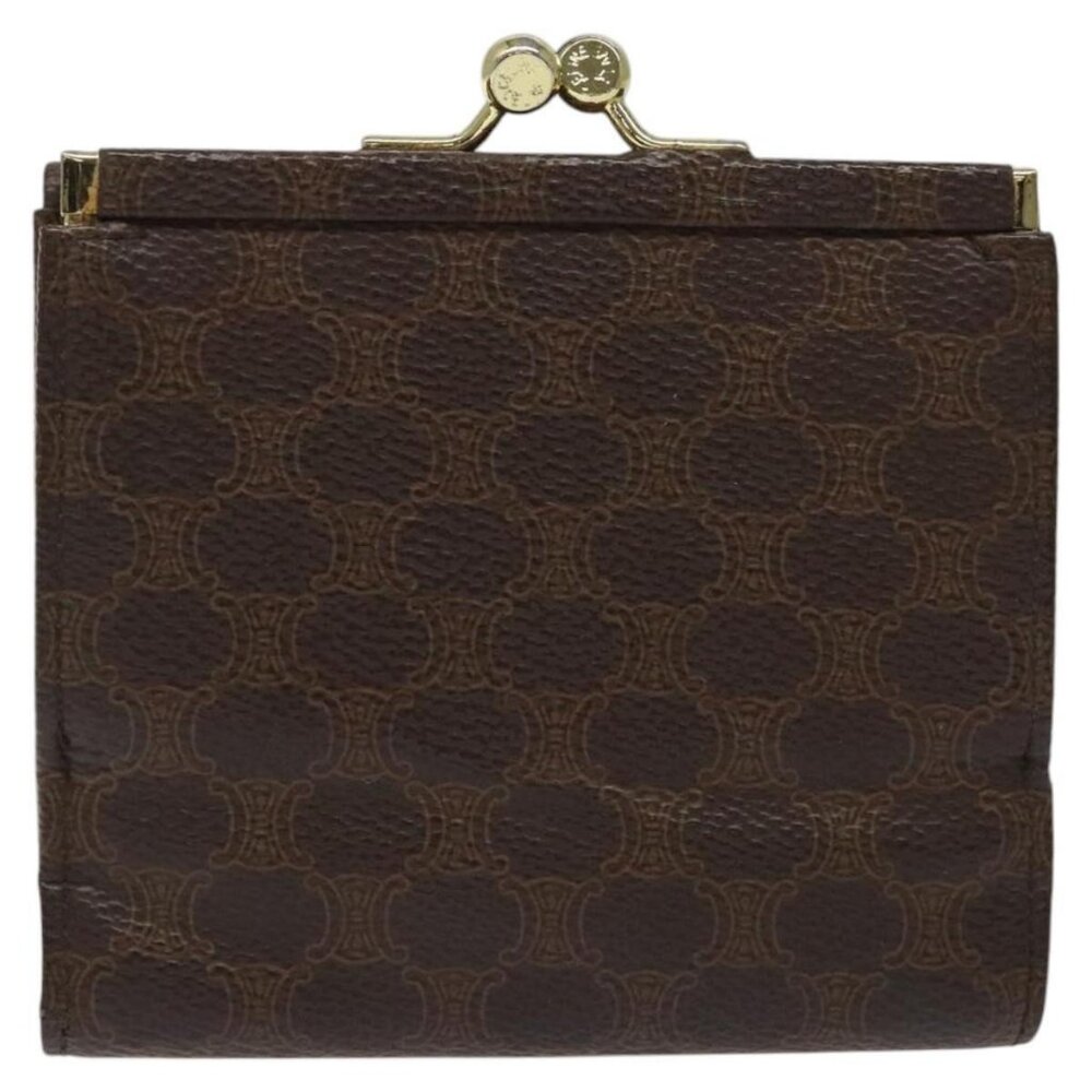 Celine Macadam Canvas Compact Wallet Pvc Leather … - image 3